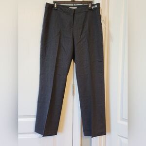 Pendleton Dark Gray Virgin Wool Madison Trouser Pants Size 14P